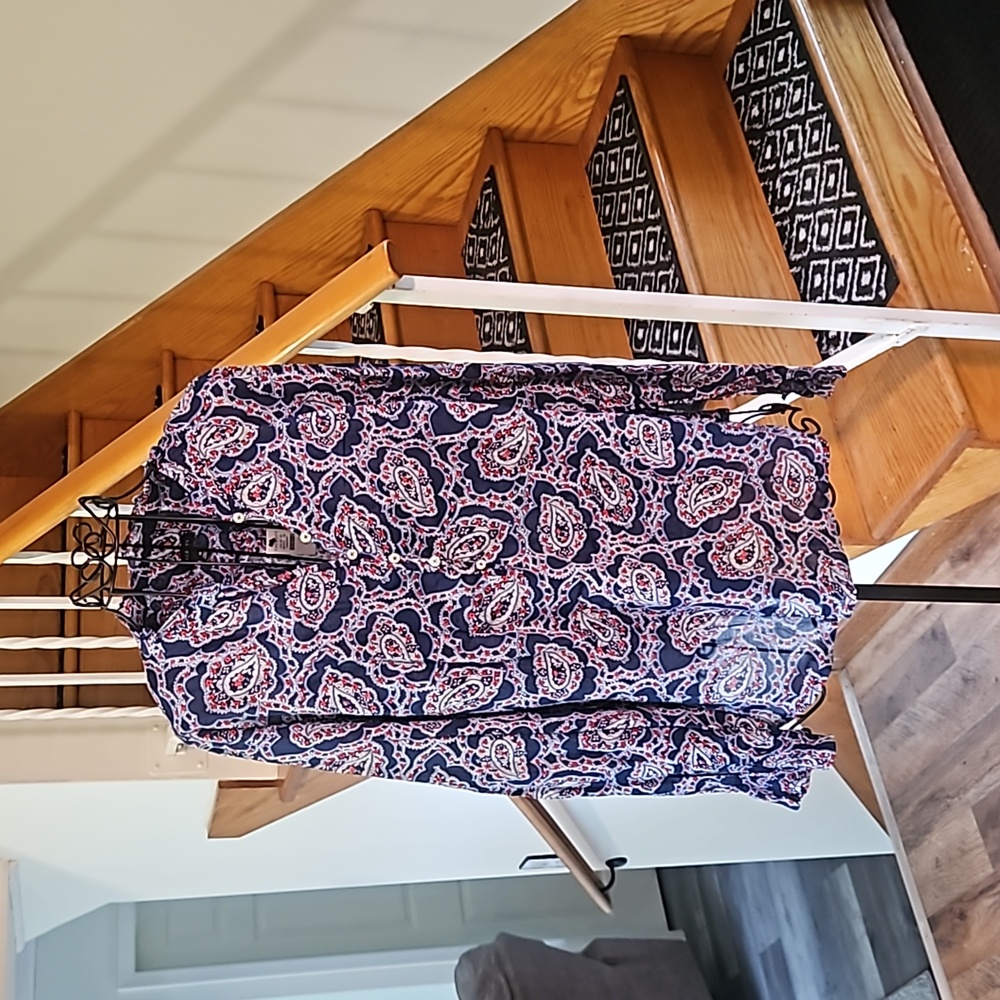 👚TALBOTS PAISLEY BLOUSE👚